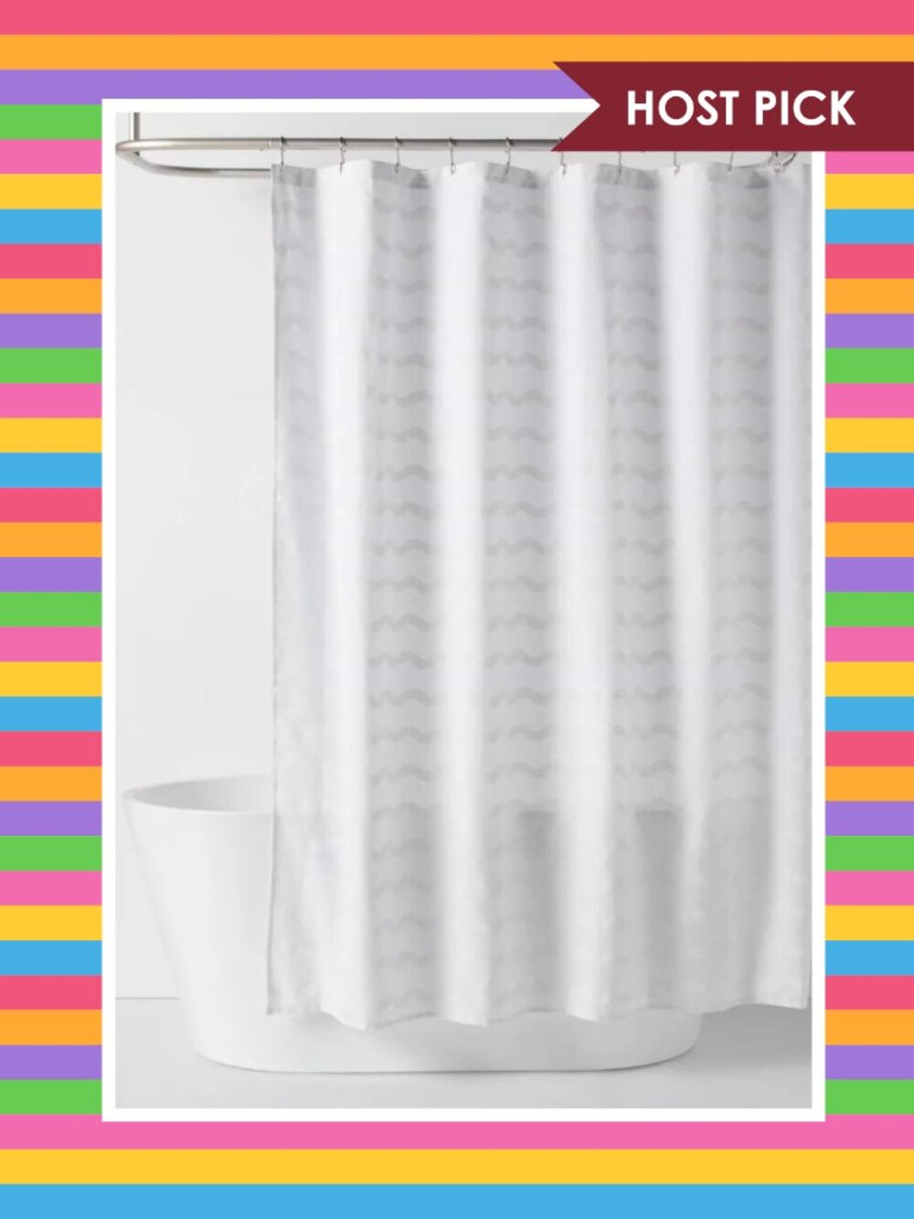 Pillowfort Waves Shower Curtain (NWT)